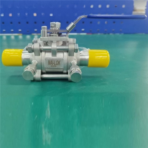 NAILOK UHP 3-PC Ball Valve with Purge port