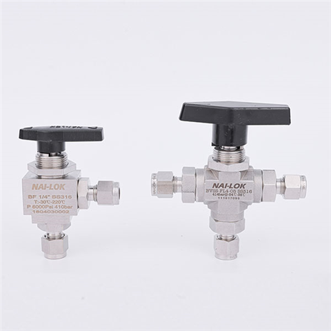 NAI-LOK Wholesale 6000 Psig Stainless Steel 3 Way CNG 1/4 Inch Ball Valve