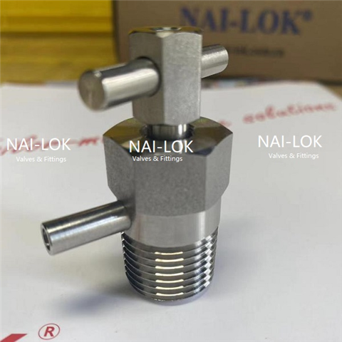 NAILOK Stainless Steel Bleeder Valve 1/2 in 1/4 in Female NPT 1/8 in 1/2in Male NPT Threads Air Bleed and Purge Valves