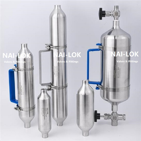 NAILOK Sample Cylinder Double Ended High Pressure Gas Sampling Cylinders